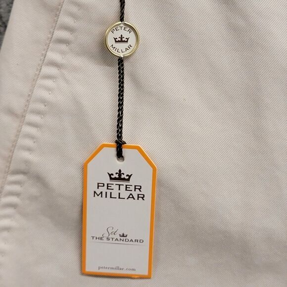 Peter Millar Winston Washed Twill Golf Shorts Mens Size 42 Khaki Tan Stone - Picture 5 of 8